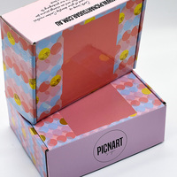 Boîtes en Carton Ondulé Personnalisées, Emballage Cadeau en Papier pour Chaussettes, Vêtements, Gâteaux, Aliments, Cosmétiques – Cartons de Luxe Roses, Violets ou Noirs pour Envoi