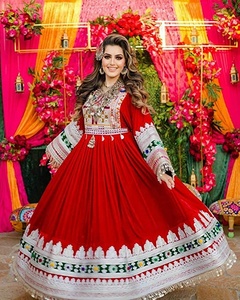 Salwar Kameez Azul Afgano Kuchi Hecho a Mano 2023, Tradicional, Bordado, para Mujer, FI-MD-1491 ¡Gran Venta! - Product Image 4