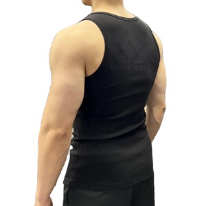 Men’s <b>Black</b> Sleeveless Tank Top Scoop Neck Slim Fit Breathable Stretch Lightweight Casual Gym Workout Bodybuilding Muscle <b>Vest</b> - Product Image 4