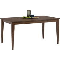 Mesa de Comedor Rectangular de Madera de Diseño KD, Lista para Enviar, Tamaño Familiar, Color Nogal, Estilo Moderno de Mediados de Siglo, 6 Plazas, para Uso Doméstico