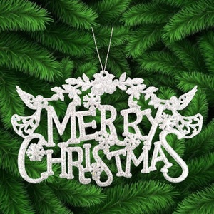 Décoration de Noël et du Nouvel An, rouge, or, vert, champagne doré, champagne argenté, sable doré, argent acrylique, ornement joyeux Noël - Product Image 6