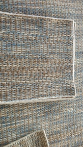 Tapis en laine et jute tissé à la main, motif en zigzag, pour usage domestique et commercial toute l'année - Product Image 2