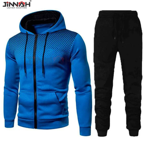 Conjunto Deportivo de Dos Piezas para Hombre, Sudadera con Capucha y Pantalones de Chándal, Sublimado, Transpirable, 100% Algodón, para Entrenamiento de Invierno y Ropa Deportiva Urbana - Product Image 3
