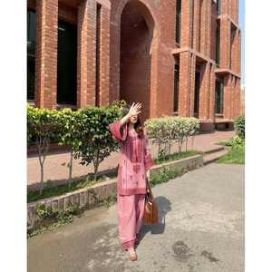 Conjunto de Top y Pantalón de Fiesta para Mujer, Diseño Vintage con Encaje de Leopardo y Bordado de Espejo Real, Spandex/Algodón Ecológico - Product Image 4