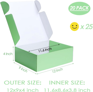 Boîte d'emballage en carton ondulé avec logo personnalisé pour chaussures, vêtements et livraison de cadeaux - Product Image 3