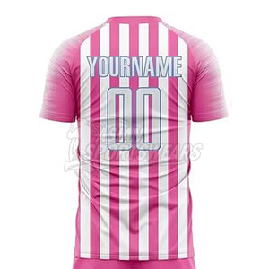 Uniforme de football respirant de haute qualité fabriqué en usine avec impression personnalisée du numéro, du nom et du logo disponible en différentes couleurs et tailles - Product Image 5