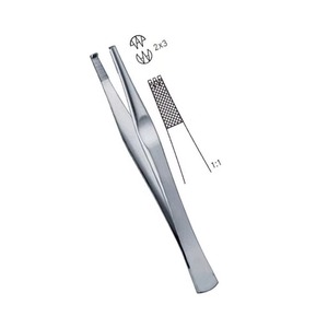 Pinzas para Tejidos Lane 180mm 2x3 08-363-180, Instrumento Quirúrgico Manual de Acero Inoxidable, Certificado CE, Instrumento de Precisión Hermann Meditech Pro - Product Image 2