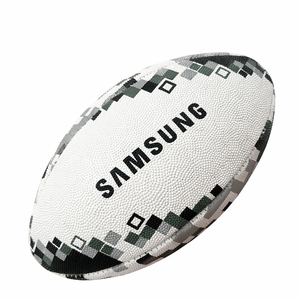 Mini Balón de Rugby Promocional Hecho de Caucho Sintético, Balón con Logotipo Totalmente Personalizable, Ideal para Eventos Corporativos y Promoción Deportiva - Product Image 1