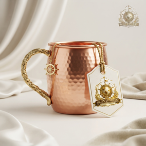 Pure Copper <b>Moscow</b> <b>Mule</b> <b>Mug</b> Textured Handle Smooth Surface Wholesale Metal Cocktail Drinkware Beer Drinking Tumbler - Product Image 4