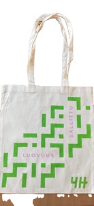 Bolsa de compras de algodón reutilizable ecológica con impresión personalizada por sublimación, con su logotipo impreso. - Product Image 4