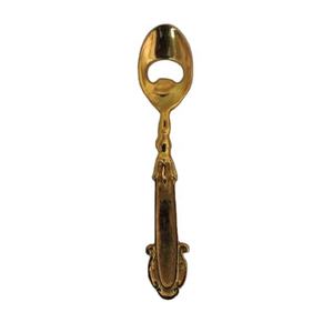 Gold Plated Aluminum Spoon Shape High Quality Bottle Opener - Product Image 1
