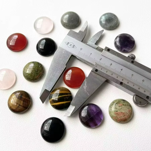 หินธรรมชาติทรงกลมแบบผสม  แบบหลวม  แบบคาโบชอง  หินมอสอาเกต  โอบซิเดียน  ควอตซ์  อเมทิสต์  ขัดเงา  เปลี่ยนสีได้  ขายส่ง - Product Image 3