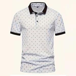 Polo Unisex Liso para Impresión y Personalización, Polo Casual de Verano, Tela de Algodón Suave, Polo Elástico de Corte Ajustado para Hombre - Product Image 1