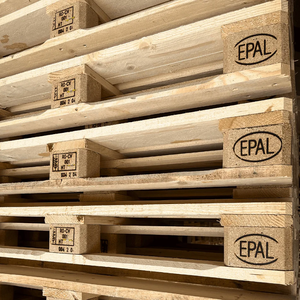 EPAL Single-Faced Wood Pallets 2-Way Entry Dynamic Load 1500kg Eco-friendly Industrial Cold <b>Storage</b> Use Export - Product Image 5