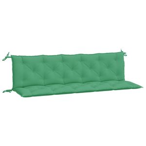 Lot de 2 coussins de banc de jardin en tissu Oxford vert, en fibres creuses, au design élégant - Product Image 5