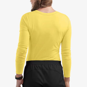 Camiseta de manga larga con bordado y estampado para mujer, ideal para usar bajo uniformes médicos, accesorios de enfermería. - Product Image 4