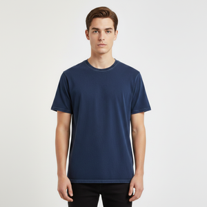 Camiseta Oversize de Lujo para Hombre, 100% Algodón Jersey de Alta Calidad, Cuello Mock, Corte Holgado y Grueso - Product Image 4