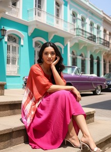 High Quality Designer Rayon <b>Kaftan</b> Tie Dyed <b>Summer</b> Daily Wear Regular Fit Sweetheart neck at Best Price by Supplier - Product Image 5