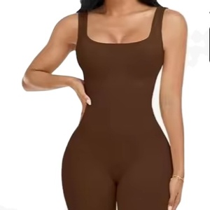 Mono de yoga unisex de talla grande, de secado rápido, cortavientos, sin costuras, acanalado, ajustado, de una pieza, antibacteriano, con tirantes finos y estampado a cuadros. - Product Image 1