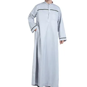 Jubbah pour homme fait main, best-seller, robe musulmane confortable et respirante en coton perlé, thobe à séchage rapide, pour l'hiver et l'été, plusieurs modèles - Product Image 4