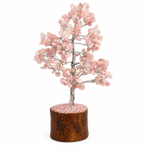 Árbol Bonsái de Cuarzo Rosa Hecho a Mano de Primera Calidad con Virutas Naturales, Decoración de Piedras Preciosas Envueltas en Alambre, Adorno de Árbol de Cristal de Lujo - Product Image 2