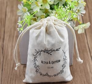 Sac en mousseline à cordon pour bijoux et aliments, pochette en coton doux pour le rangement et l'organisation - Product Image 5