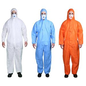 Macacão de proteção descartável tipo 5 6 para tecido não tecido barato, roupa de isolamento antiestático SMS PPE - Product Image 6