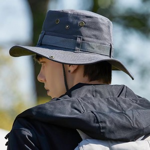 Sombrero de pesca ligero para exteriores con cubierta para el cuello, sombrero transpirable con protección solar, sombrero ajustable de secado rápido para acampar, senderismo y viajes - Product Image 4