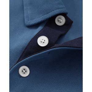 Polo pour homme Solid Trader, coupe ajustée, look élégant, tissu lisse, facile à laver, matière durable, vêtements décontractés et actifs - Product Image 3