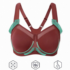 Soutien-gorge de sport léger et respirant pour femme, sans coutures, maintien élevé, pour la course, le fitness, le yoga, séchage rapide, brassière de sport, crop top, OEM - Product Image 5