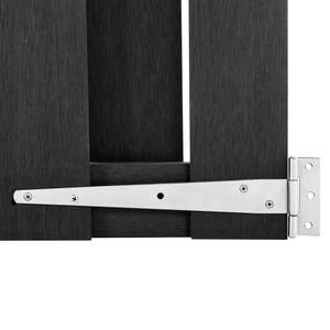 Puerta de Jardín de WPC Gris, Tamaño 39.4"x39.4", Diseño Elegante para Exteriores - Product Image 5