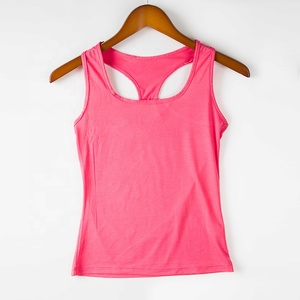 Servicio OEM, Camisetas de Tirantes de Algodón para Gimnasio Hechas a Medida, Color Sólido, Cuello Redondo, Camisetas Cortas para Mujer, Ropa Deportiva Nueva, Chaleco Deportivo para Yoga - Product Image 3