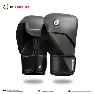 For Professional Mexican Style Boxing Gloves Custom Logo Cowhide Leather Lace-Up Non-Slip Adjustable Wrist <b>Strap</b> Gloves - Product Image 1