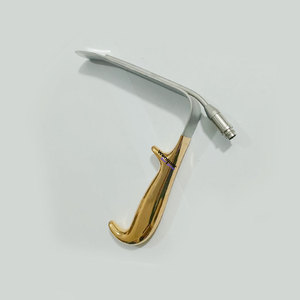 Gold Handle Ferreira Breast Augmentation Retractor Fiber <b>Optic</b> Surgical <b>Instruments</b> With Suction Tube - Product Image 5