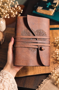 Personalized Leather Journal – Heart Engraved, Vintage <b>Travel</b> <b>Diary</b> (Buffalo Leather) - Product Image 5