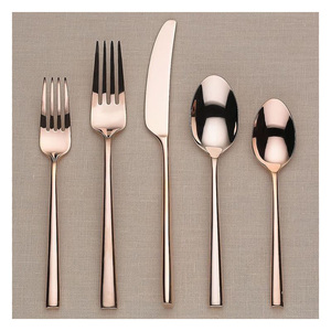 Luxury Modern Stainless Steel Flatware <b>Set</b> Mirror Polish Dining Table Cutlery <b>Set</b> <b>for</b> Home - Product Image 4