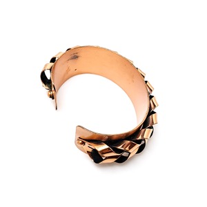 Brazalete de Cobre Hecho a Mano de Antique Creations, Metal para Bienestar, Brazalete Terapéutico con Diseño Trenzado, Regalo de Lujo - Product Image 3