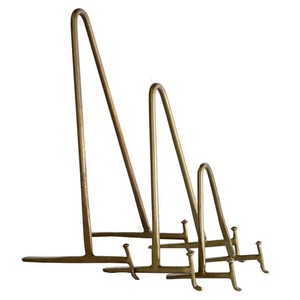 On Sale Minimalist Brass Geometric Sculpture Home Decor Stand for Living Room Indoor Tabletop Display - Product Image 1