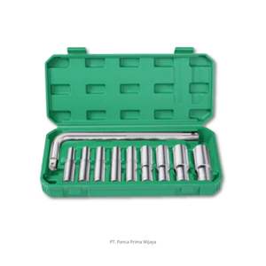 Jeu de clés à douille longues de 1/2 pouce, 10 pièces, OEM de haute qualité, en acier CR-V, métrique, 824 mm, avec tige de flexion en L - Product Image 1