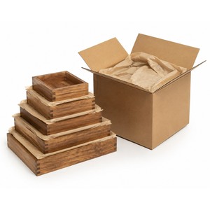 Juego de bandejas organizadoras modulares de madera de mango |   Soluciones de Almacenamiento al por Mayor - Product Image 6