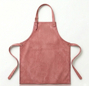 Mejor delantal de cuero para cocinar, delantal de cuero PU rosa vintage de cuero auténtico para cocinar - Product Image 2