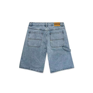 Shorts en jean délavé coupe ample pour homme, style streetwear vintage, unisexe, été, vente en gros, nouvelle collection - Product Image 2