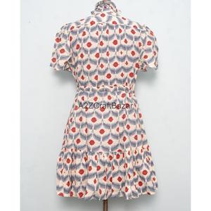 New Arrival Modern Vintage Mini 100% Cotton Floral Printed Beach Wear Short <b>Dress</b> for Women <b>Summer</b> - Product Image 6