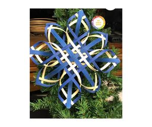 Copo de nieve de bambú hecho a mano 100%/copo de nieve de bambú colorido Natural exportado de Vietnam, decoración navideña de alta calidad 2025 - Product Image 5