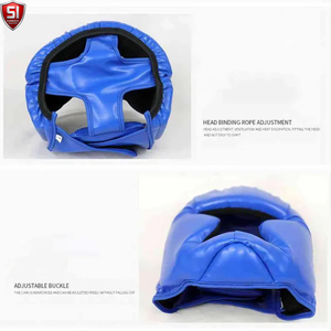 Casco de Boxeo de Cuero Genuino Premium, Protector de Cabeza Ligero, Transpirable, Personalizado, de Alta Calidad, SUMROOS, con Ventilaciones de Aire hasta 7 - Product Image 6