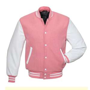 Chaqueta Universitaria Letterman de Alta Calidad con Forro de Lana, Diseño de Parches, Impermeable, Ecológica, Deportiva, para Invierno, Béisbol - Product Image 1