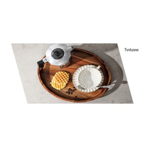 Bandeja de Servir de Madera de Acacia con Asas |   Plato de Madera Minimalista al por Mayor - Product Image 6