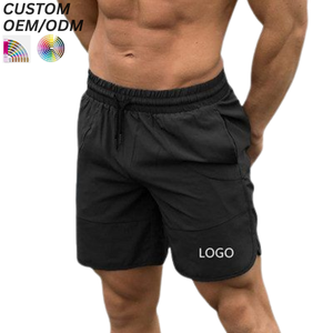 Shorts de bain décontractés en coton pour hommes, taille élastique, pour la gym, la course et le quotidien, confortables et respirants, avec support OEM/ODM pour logo personnalisé - Product Image 5