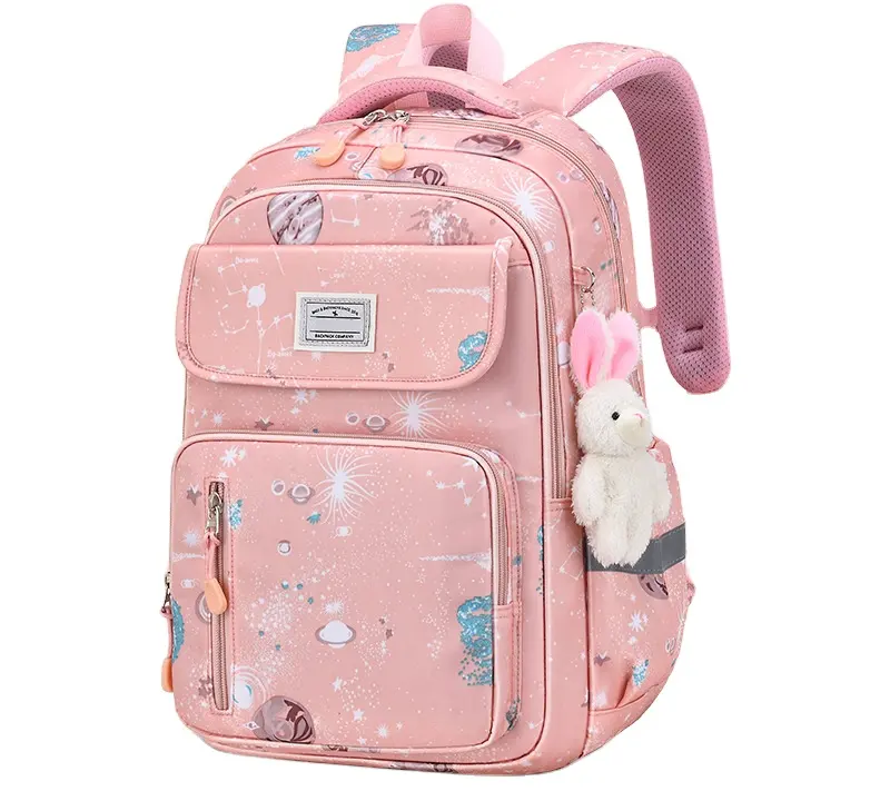 New Fashion Student Backpack Black Pink School Bags Cute Children Backpack Lightweight Bags For Girls Boys