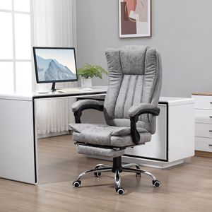 Sedia da Ufficio Reclinabile con Massaggio e Calore, Poggiatesta Alto, 6 Punti di Massaggio, Altezza Regolabile, Poggiapiedi Nero per Donne - Product Image 2